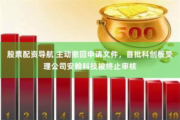 股票配资导航 主动撤回申请文件，首批科创板受理公司安翰科技被终止审核